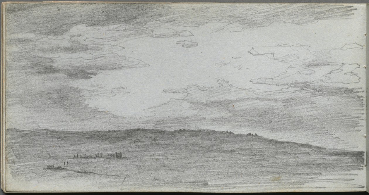 Quaderno degli schizzi, pagina 34: Studio di paesaggio da Ernest Meissonier