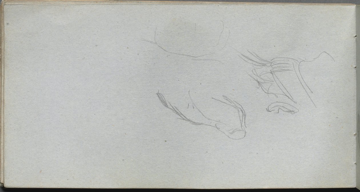 Taccuino, pagina 72: Studio di figura da Jean-Louis Ernest Meissonier