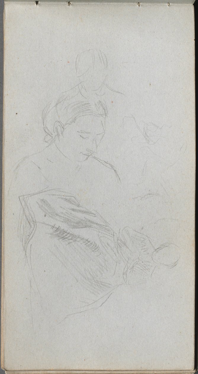 Taccuino, pagina 82: Studio di figure da Jean Louis Ernest Meissonier