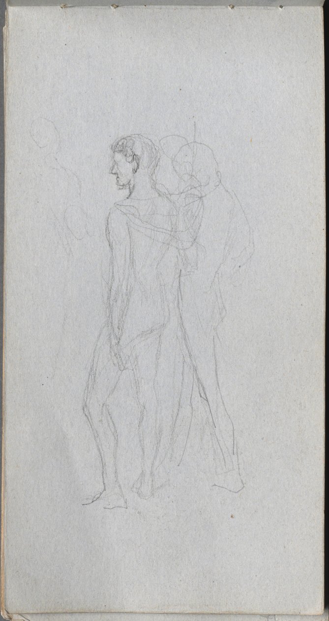 Taccuino degli schizzi, pagina 92: due nudi da Ernest Meissonier
