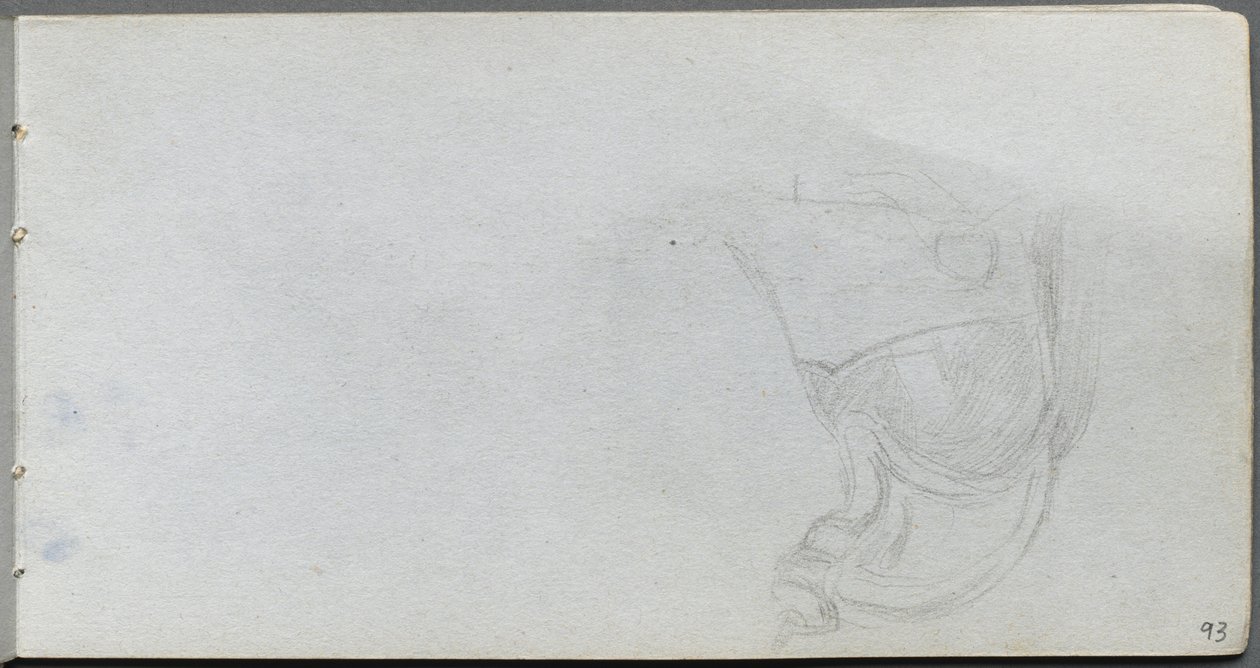 Taccuino, pagina 93: Studio di una sella da Jean Louis Ernest Meissonier