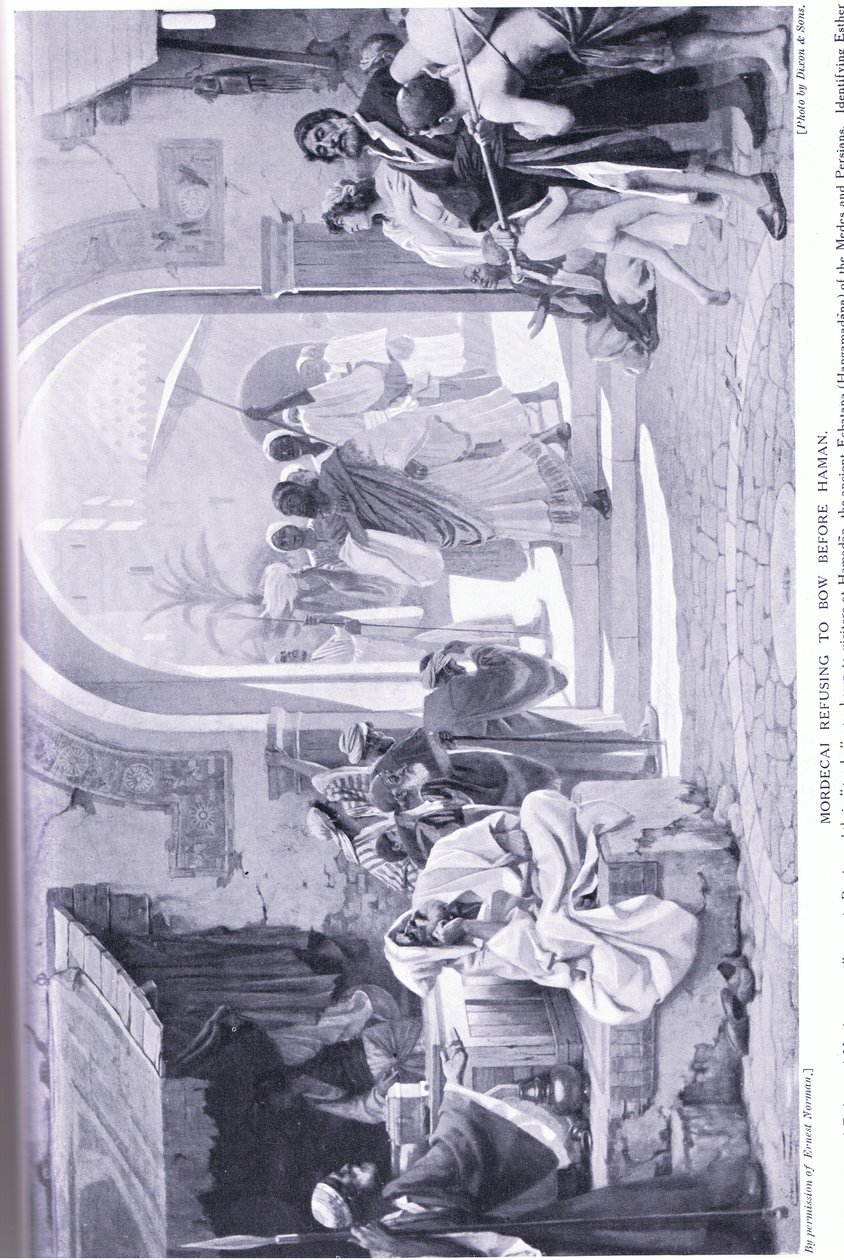 Mardocheo rifiuta di inchinarsi davanti ad Aman 485 a.C. da Ernest Normand