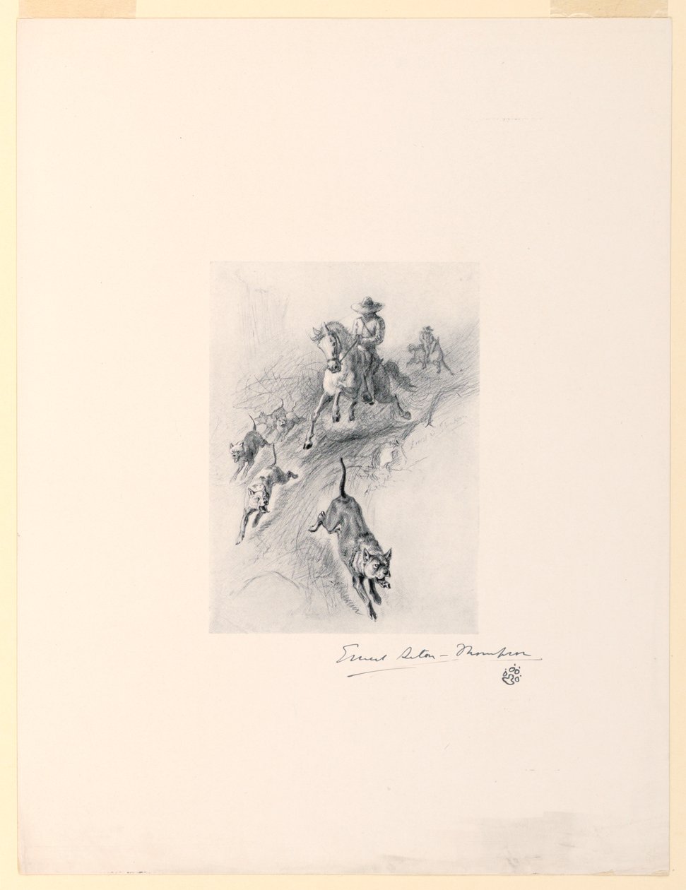 Tannery, con i Suoi Cani, Arrivò Galoppando nel Canyon da Ernest Thompson Seton