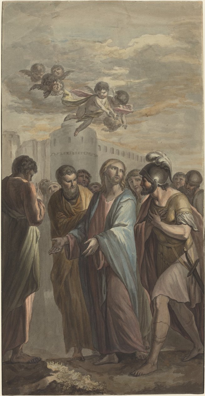Cristo con apostoli e un soldato romano da Ernest Zacharias Platner
