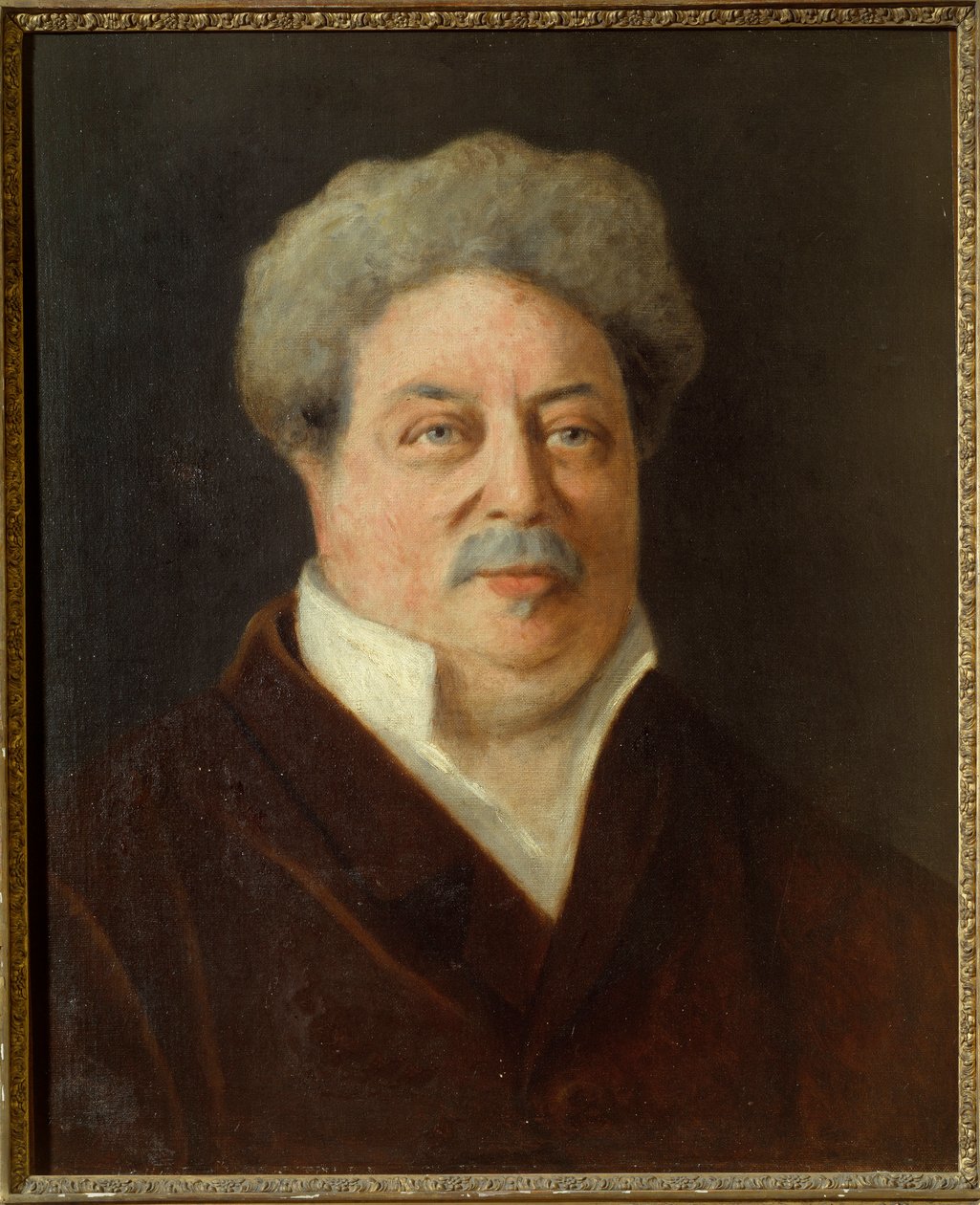 Ritratto di Alexandre Dumas Padre (1802-1870) da Ernestine Philippain