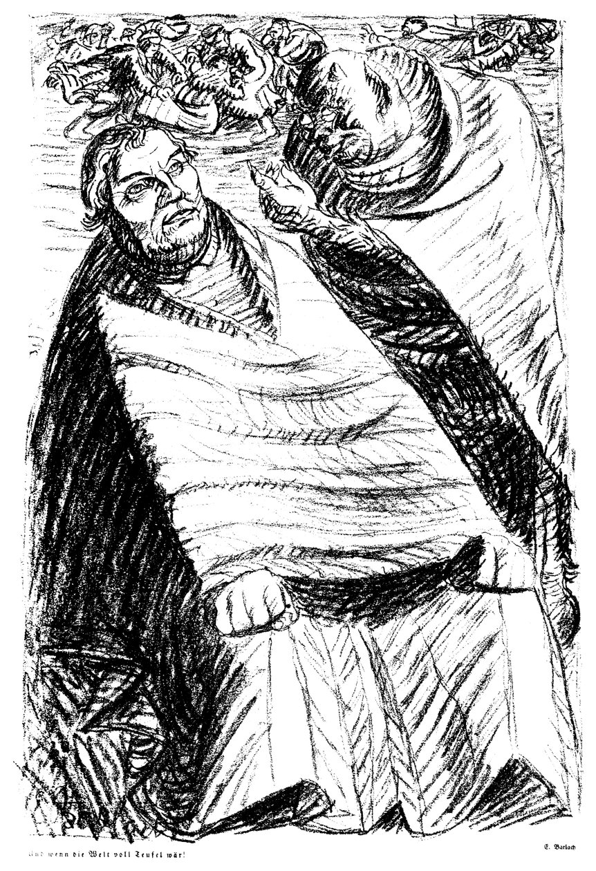 E se il mondo fosse pieno di diavoli! da Ernst Barlach