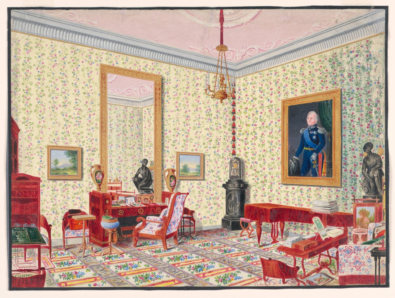 Lo studio della Granduchessa Cecilia von Oldenberg da Ernst Christian Anton von Lautzow