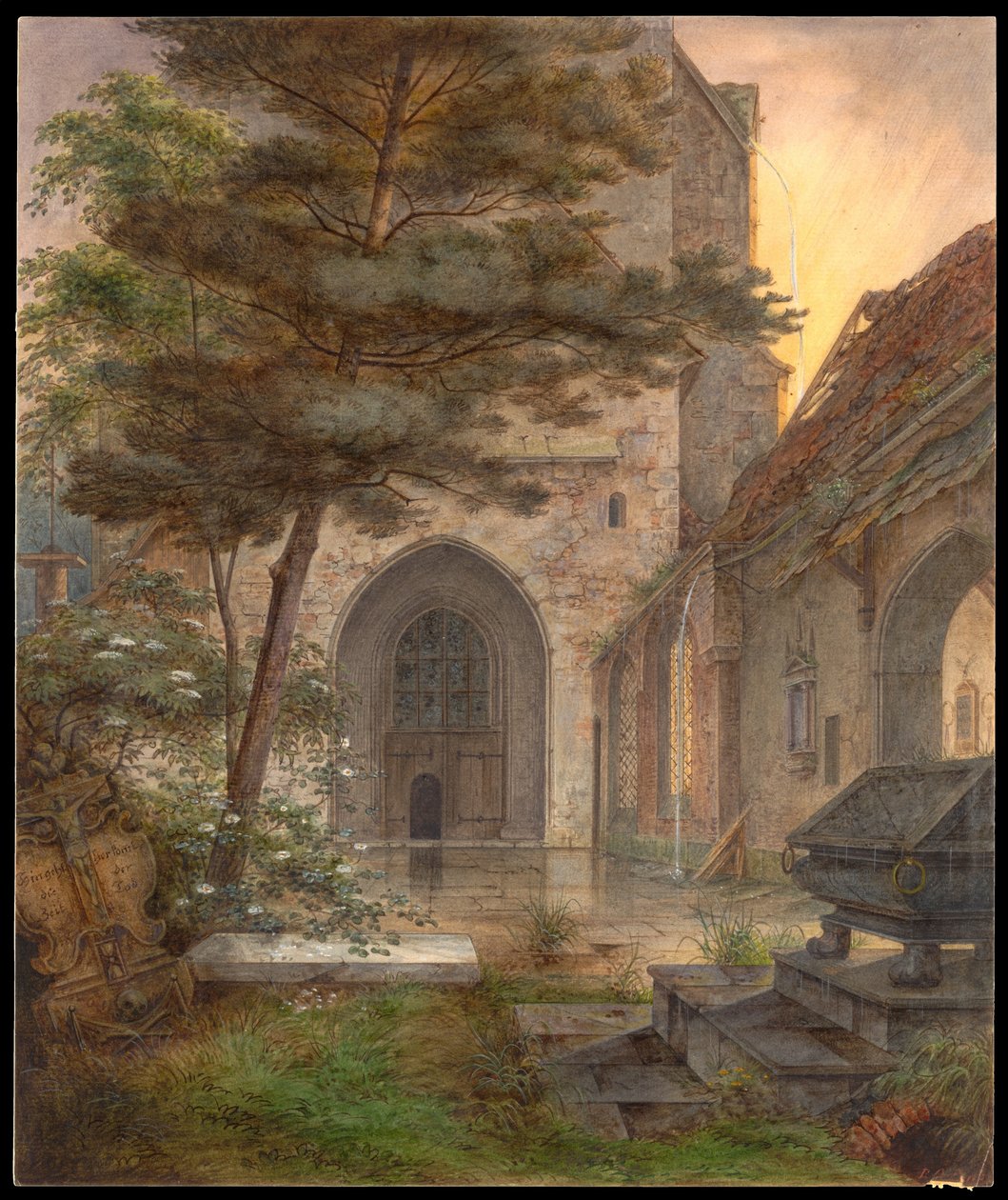 Un portale di una chiesa da Ernst Ferdinand Oehme