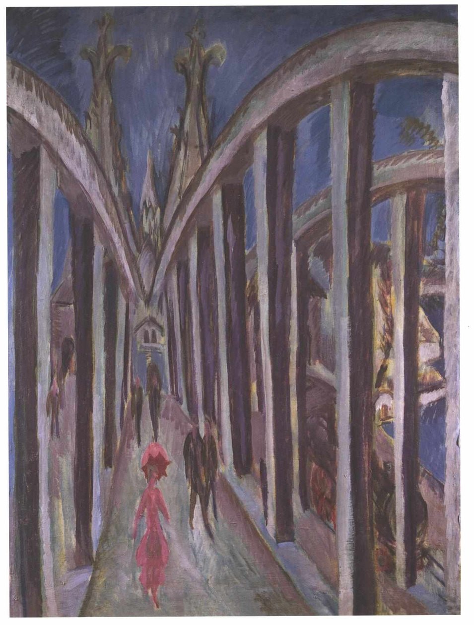 Ponte sul Reno a Colonia da Ernst Ludwig Kirchner