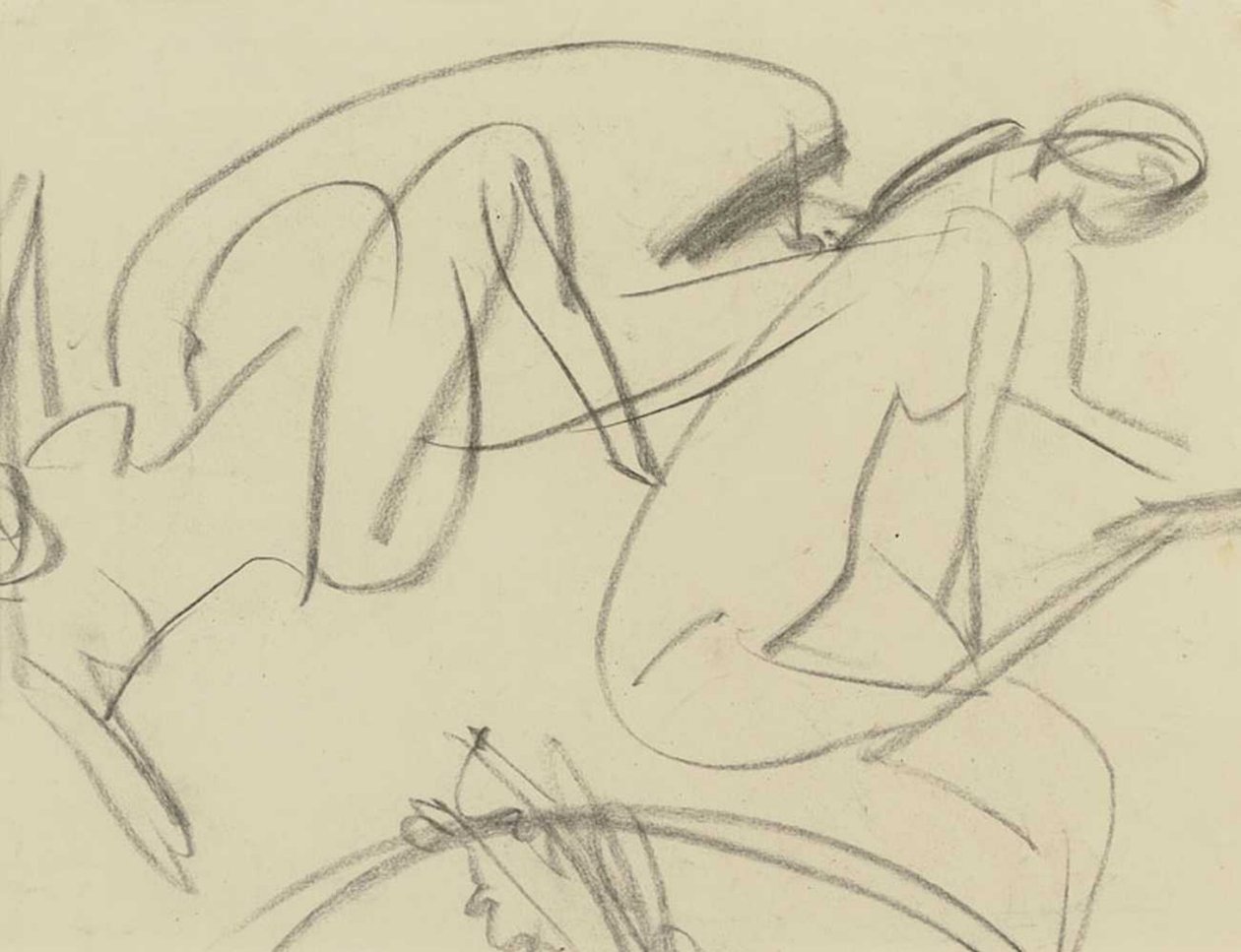 Contadini alpini retro bagnanti da Ernst Ludwig Kirchner