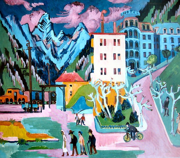 Stazione di Davos da Ernst Ludwig Kirchner