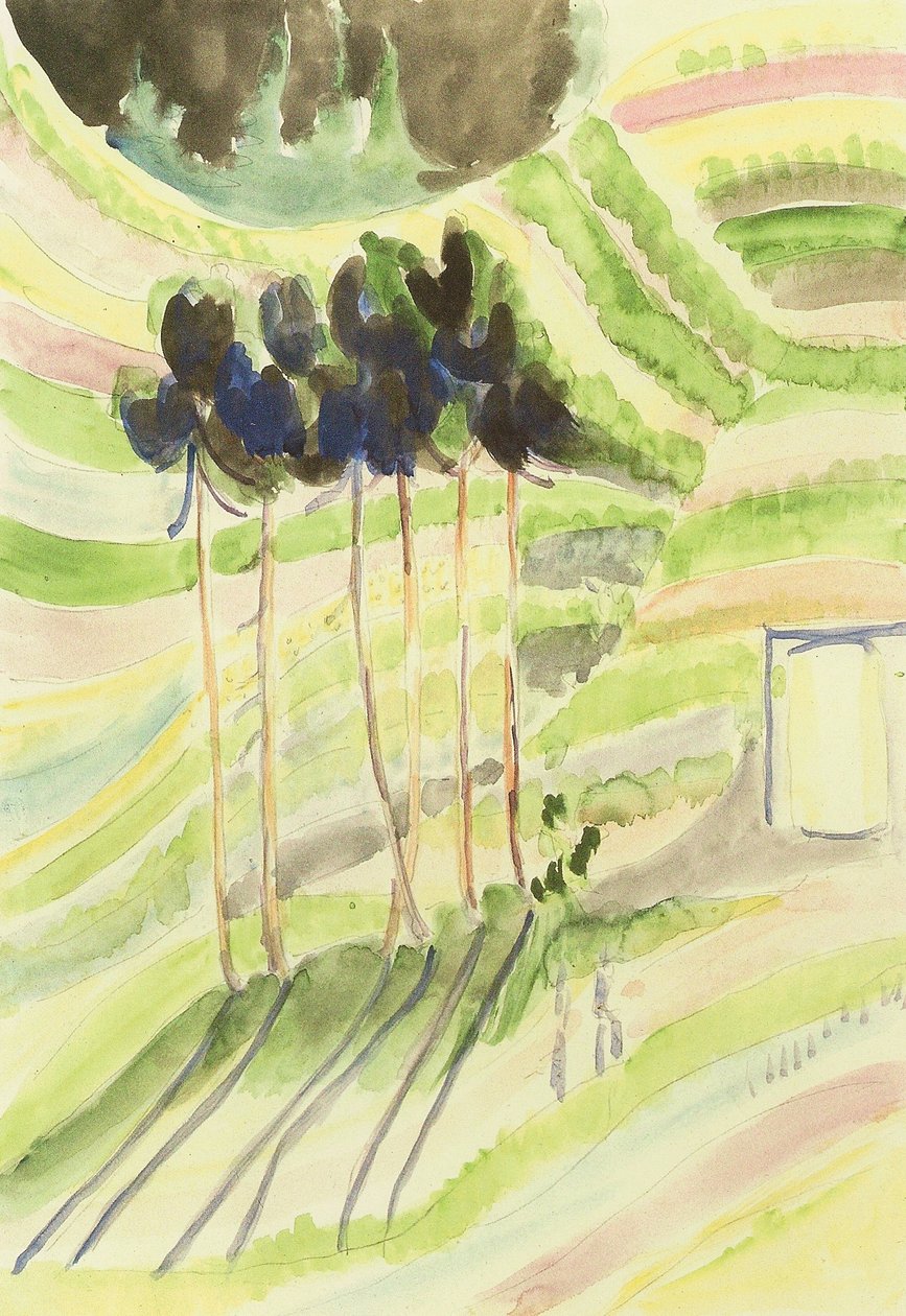 Gruppo di alberi da Ernst Ludwig Kirchner