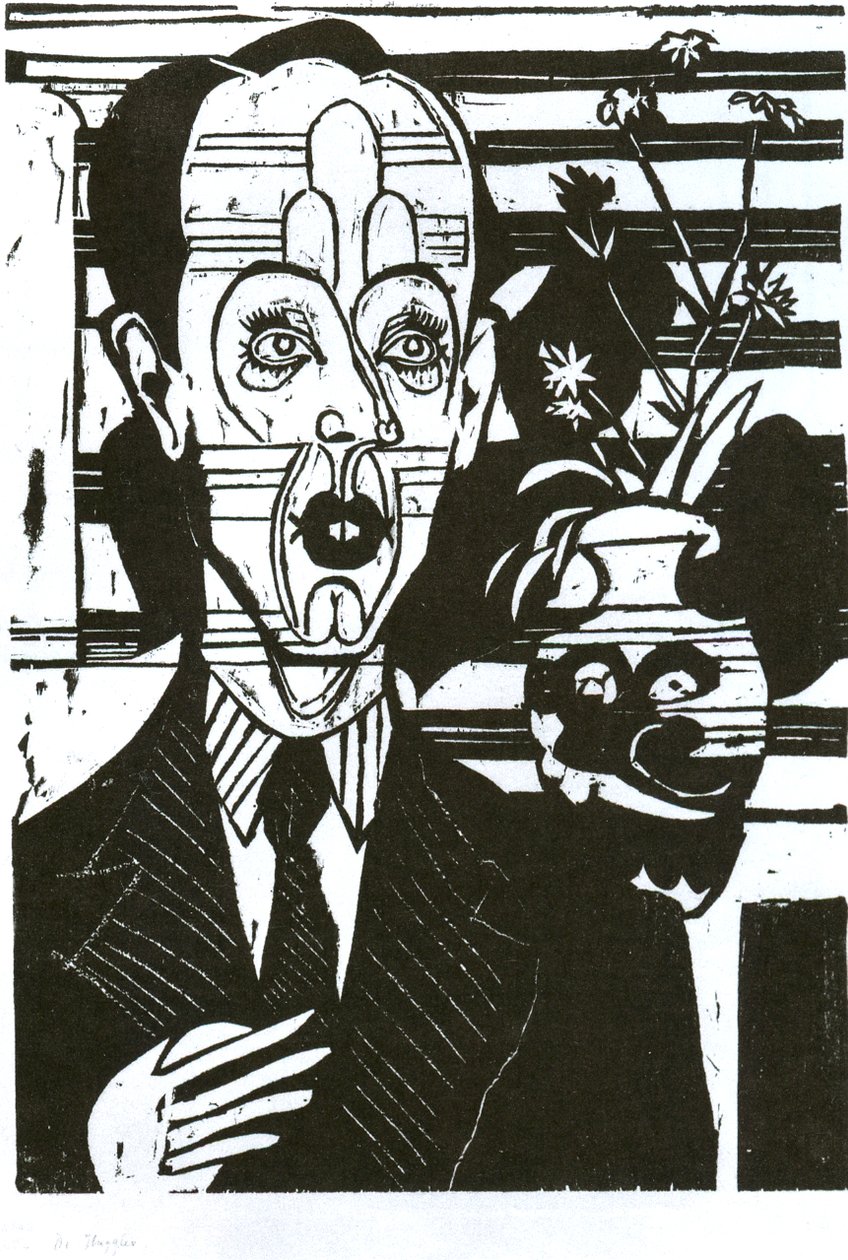 Ritratto del Dr. Huggler da Ernst Ludwig Kirchner