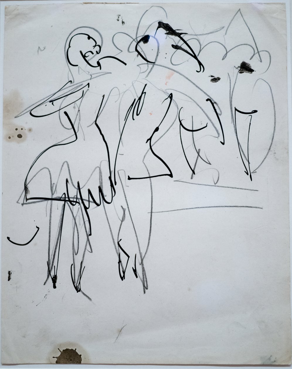 Coppia di ballerini al varietà da Ernst Ludwig Kirchner