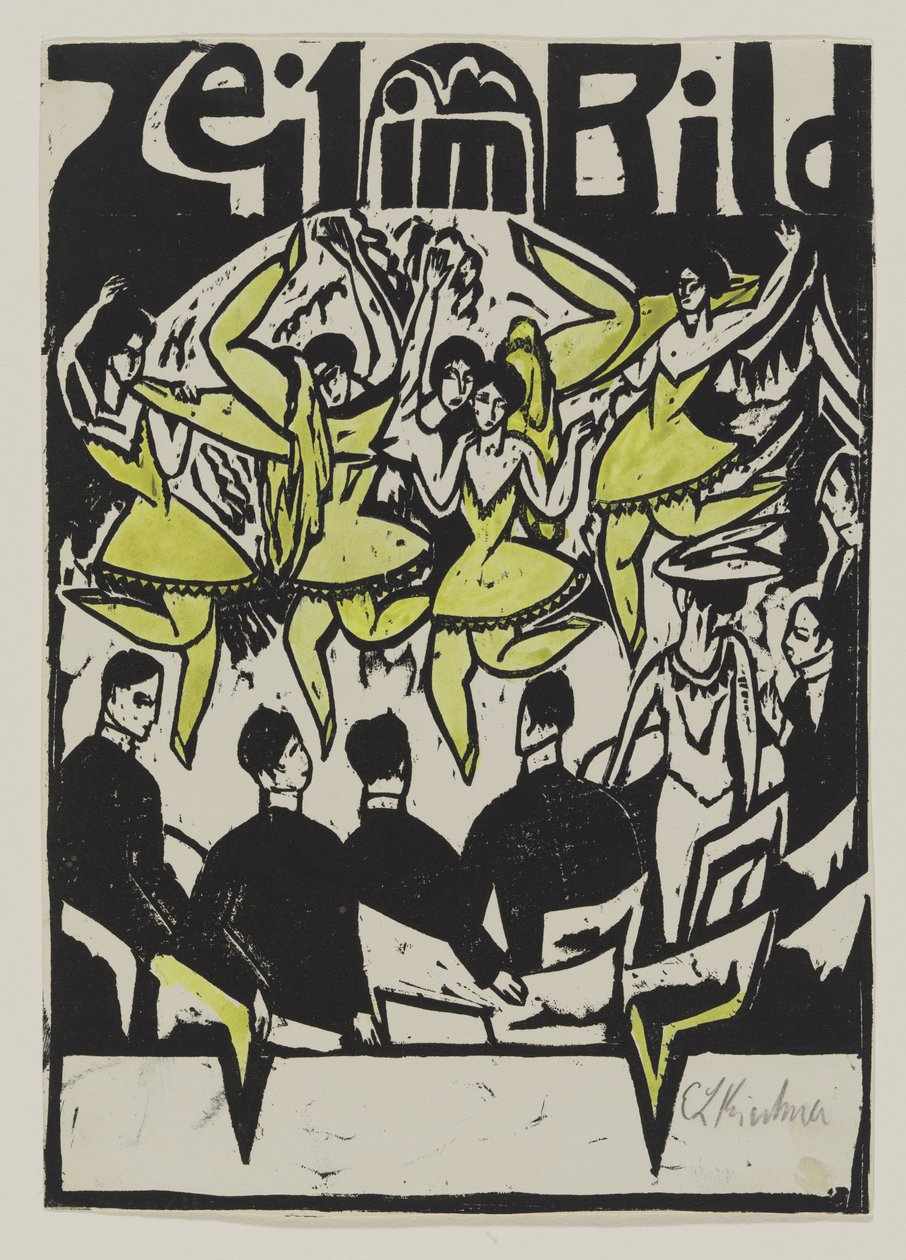Ballerini al palazzo del ghiaccio, 1912 da Ernst Ludwig Kirchner
