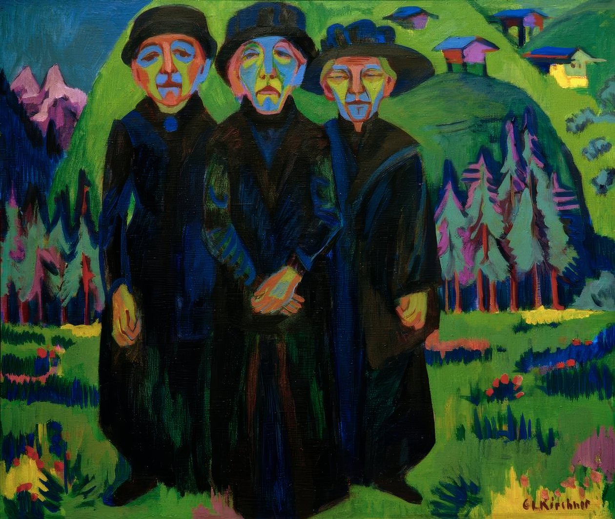 Le tre vecchie donne da Ernst Ludwig Kirchner