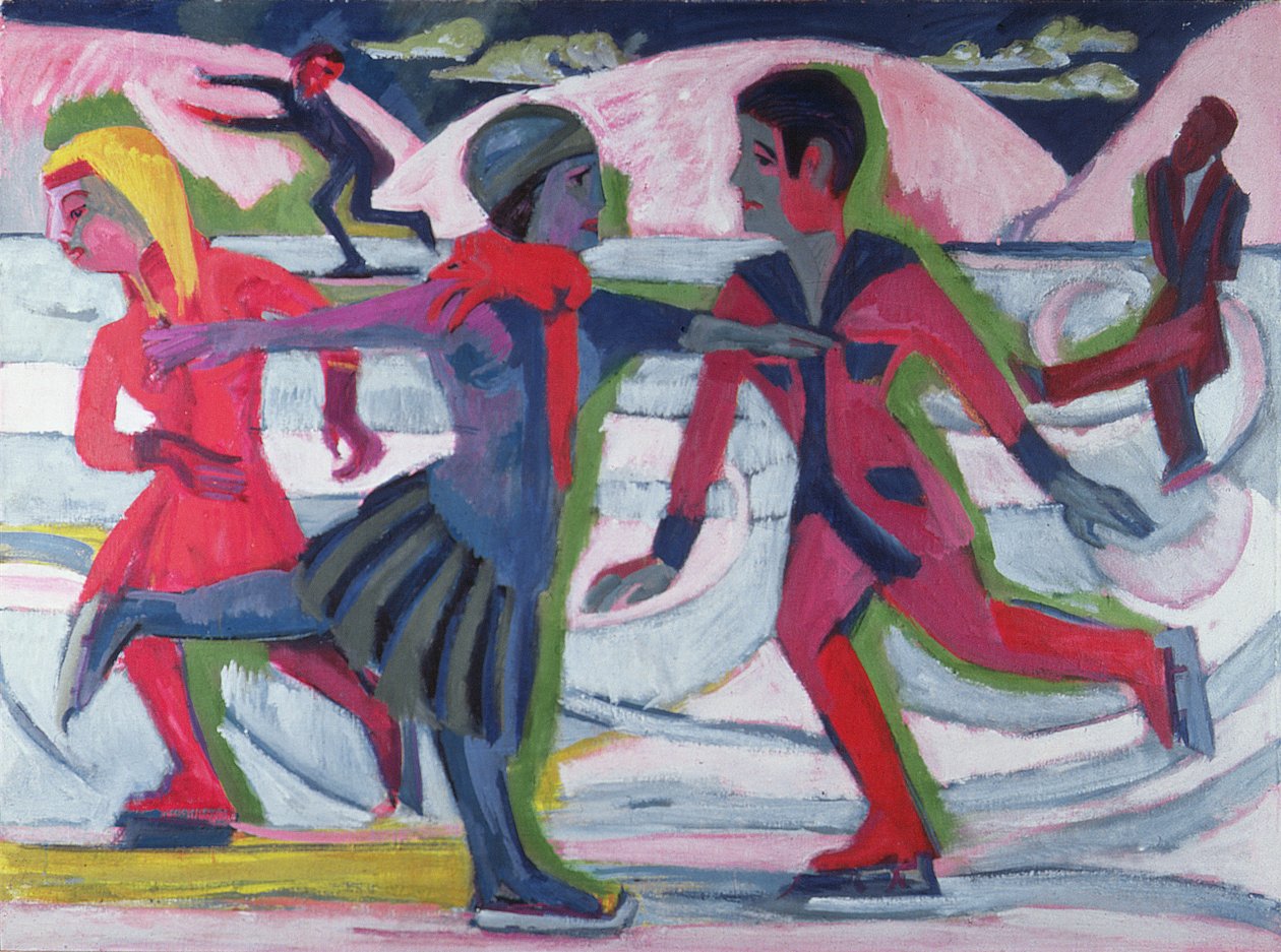 Pattinatori sul ghiaccio da Ernst Ludwig Kirchner