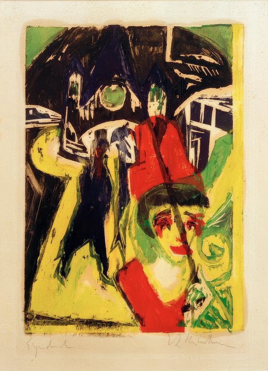 Cocotte sulla strada da Ernst Ludwig Kirchner