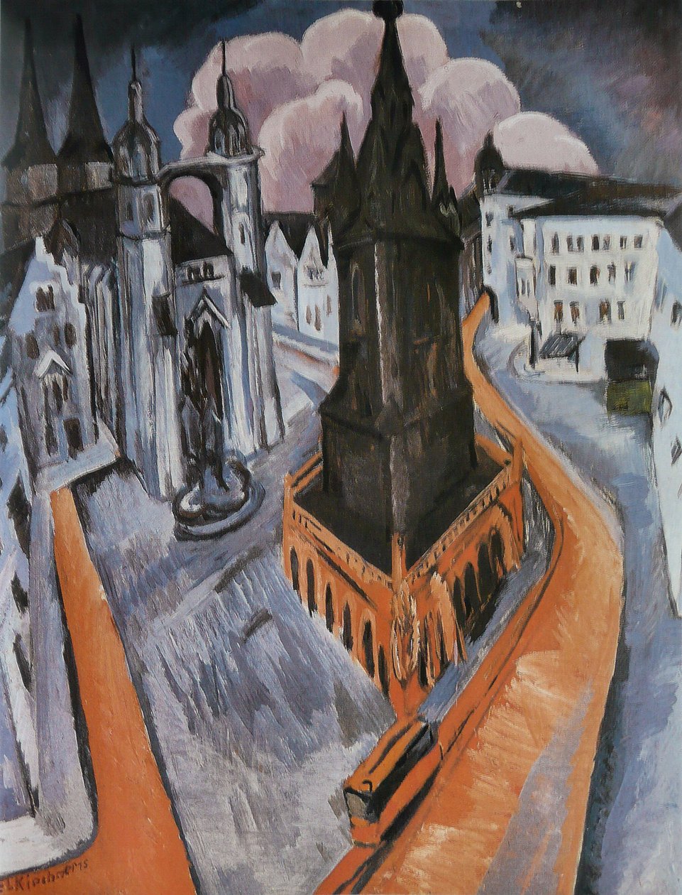 La torre rossa da Ernst Ludwig Kirchner