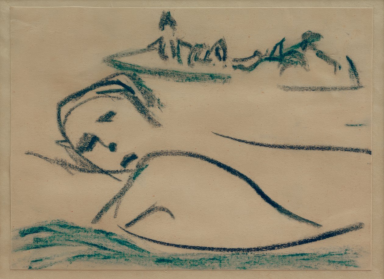 Senza titolo (ragazza che nuota) da Ernst Ludwig Kirchner