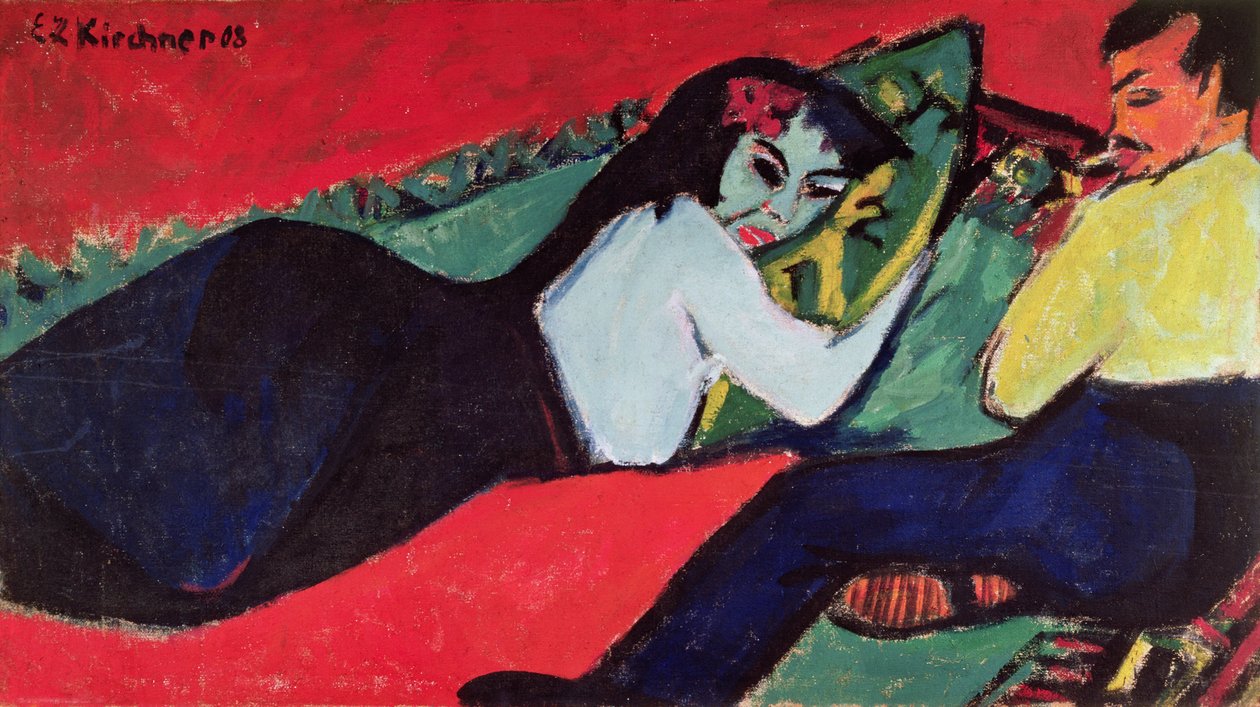 Donna distesa da Ernst Ludwig Kirchner