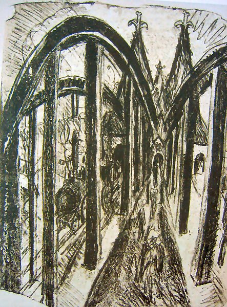 Ponte sul Reno a Colonia da Ernst Ludwig Kirchner