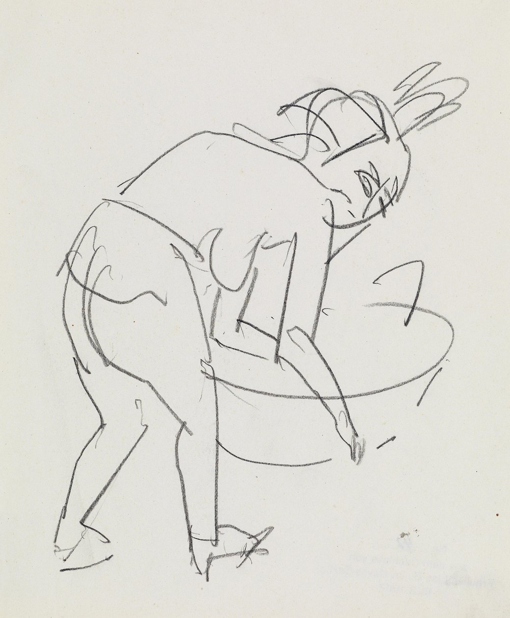Donna che si lava da Ernst Ludwig Kirchner