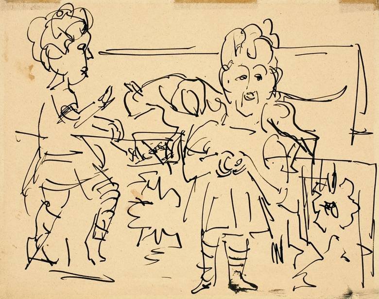 Bambini che giocano da Ernst Ludwig Kirchner