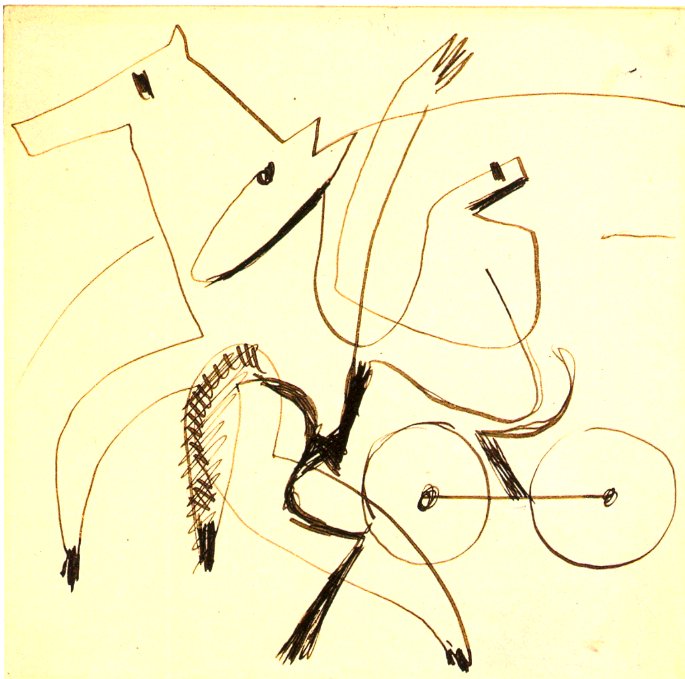 Coppia di cavalli al trotto da Ernst Ludwig Kirchner