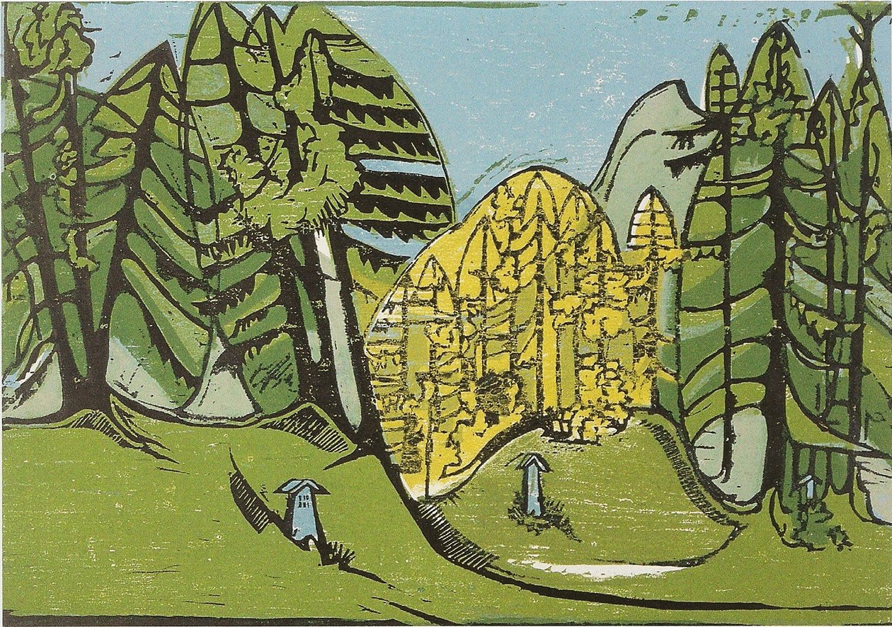 Cimitero nel bosco da Ernst Ludwig Kirchner