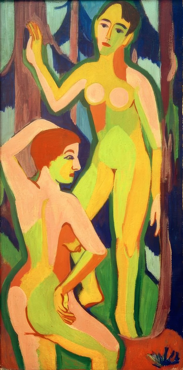 Due nudi nel bosco II da Ernst Ludwig Kirchner