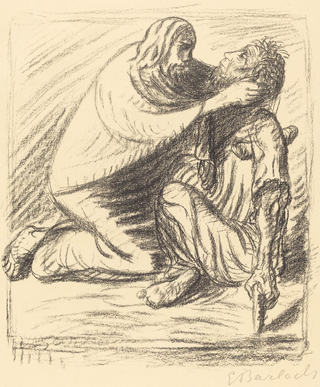 Beati i misericordiosi, pubblicato 1916 da Ernst Barlach