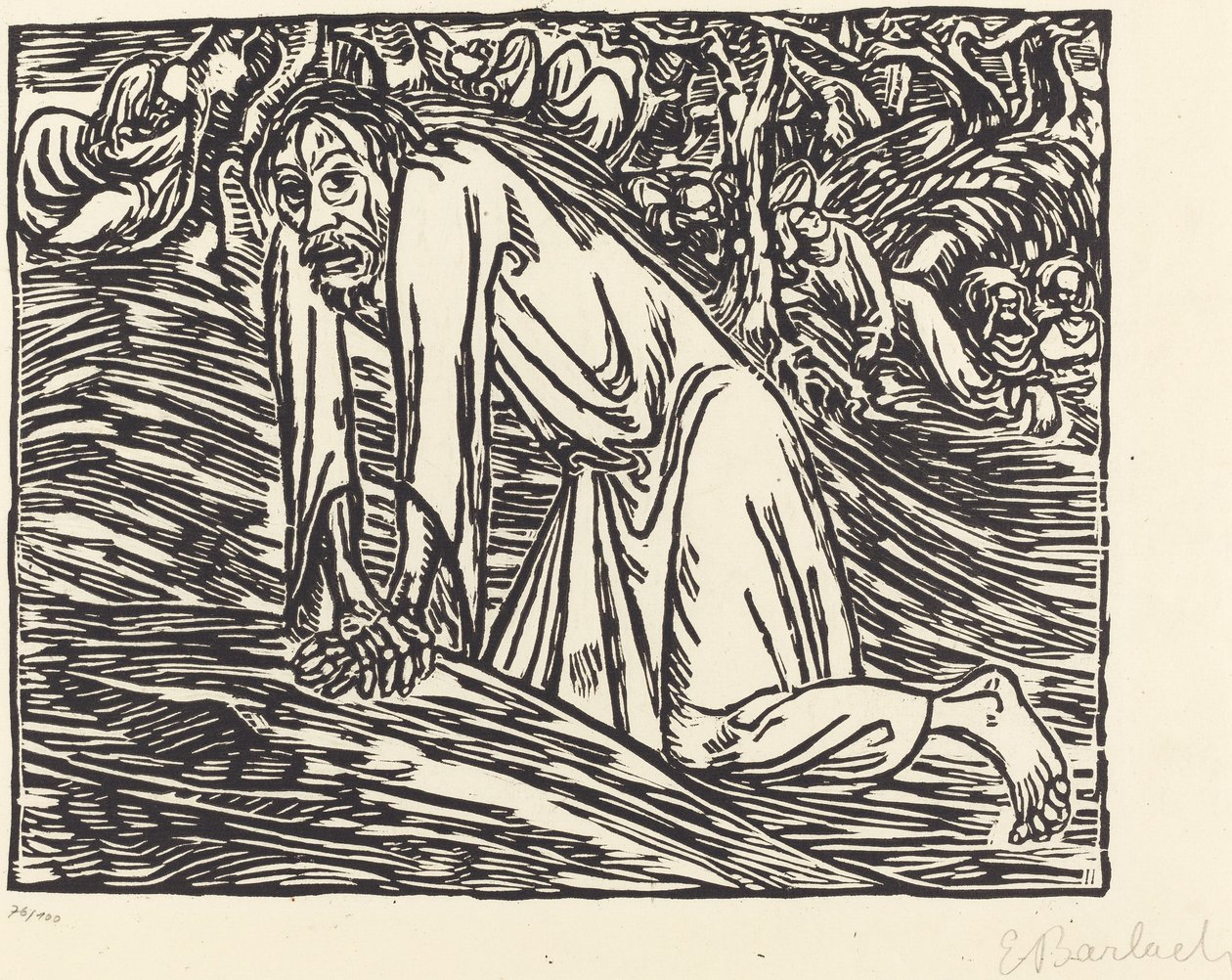 Cristo nel Getsemani, 1919 da Ernst Barlach