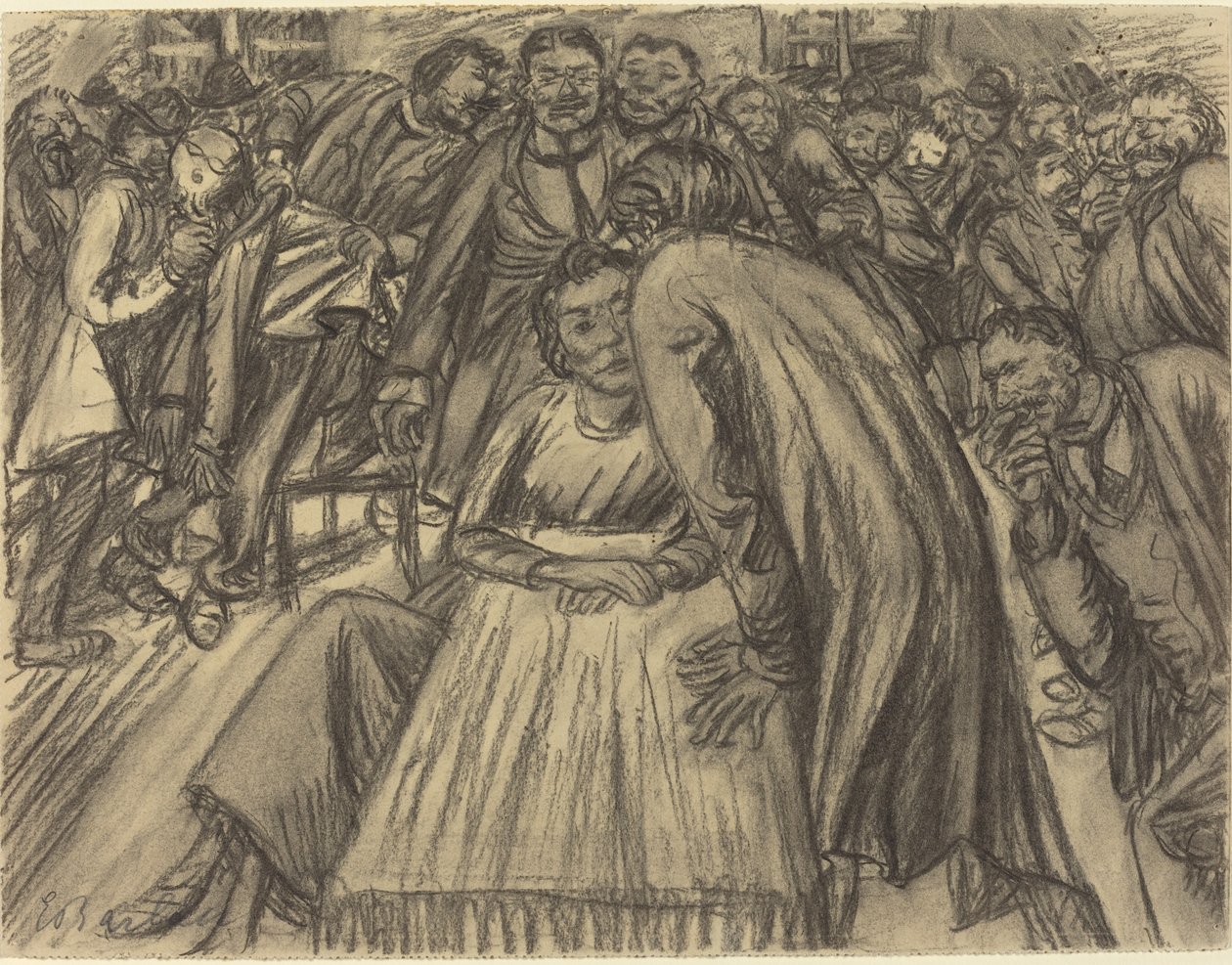 La Coppia nella Folla da Ernst Barlach