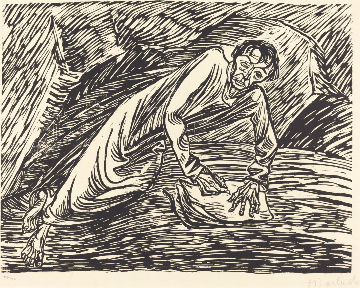 Il Profeta Scrivente San Giovanni a Patmos, 1919 da Ernst Barlach