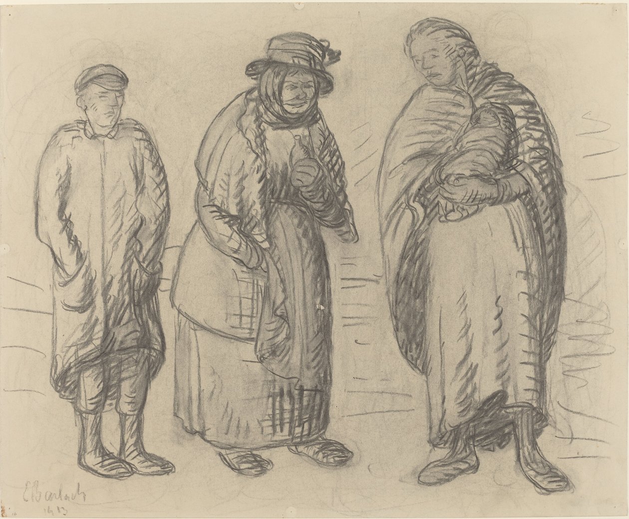 Tre figure da Ernst Barlach