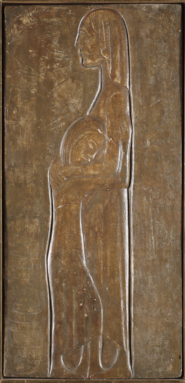 Vedova e figlia: Studio per il memoriale dei morti della prima guerra mondiale da Ernst Barlach