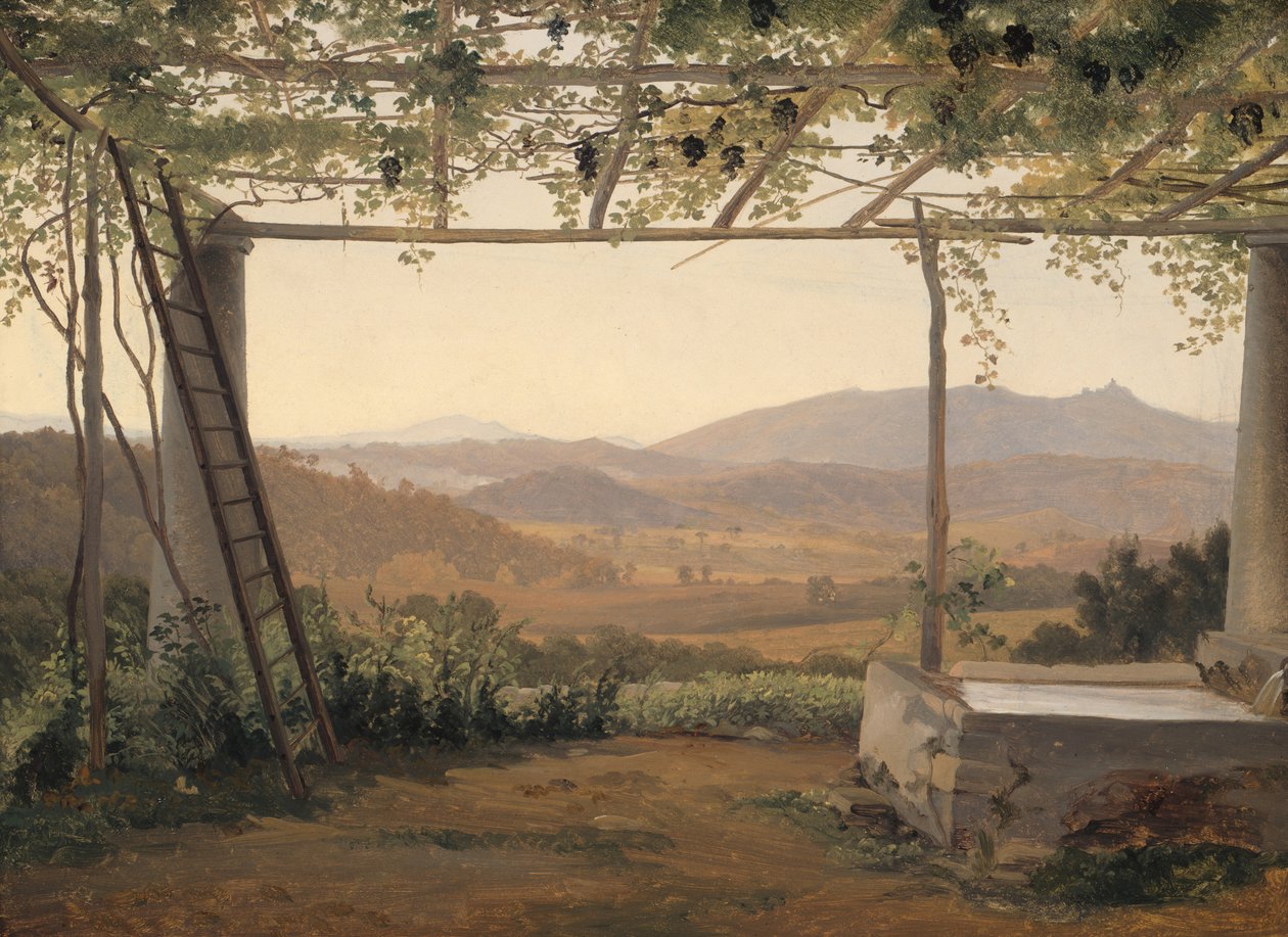Fontana e Pergola in Italia, 1830-35 da Ernst Christian Frederik Petzholdt