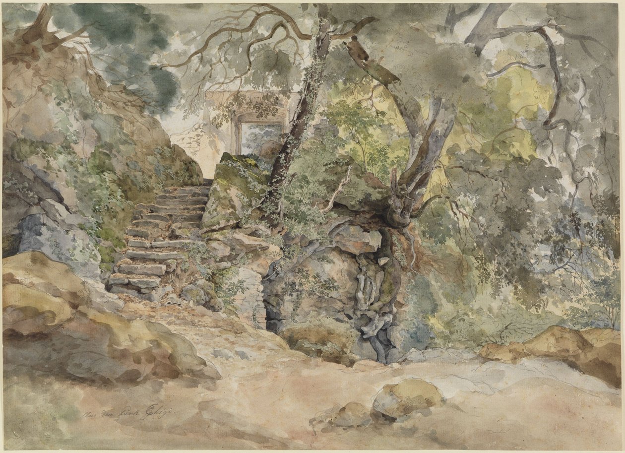Dal parco di Villa Chigi ad Ariccia da Ernst Fries