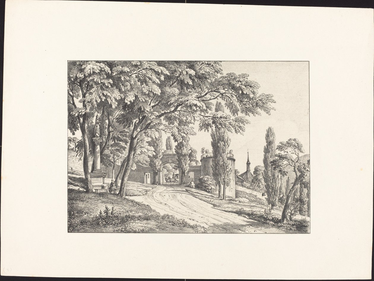 Ingresso al cortile del convento da Ernst Fries