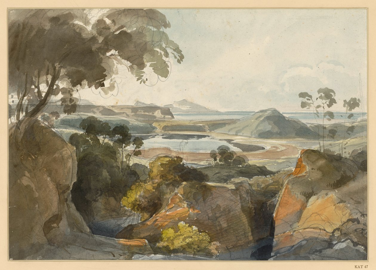 Paesaggio costiero italiano da Ernst Fries