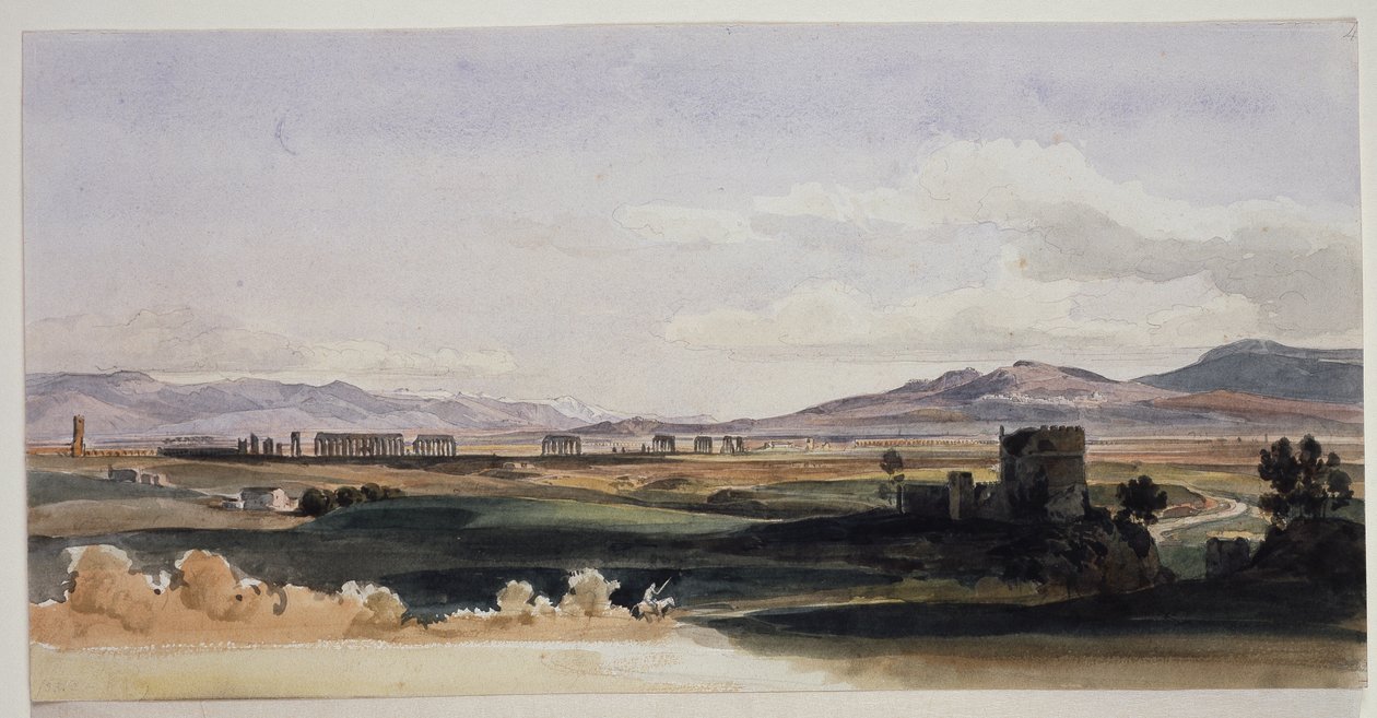Campagna romana e i Colli Albani da Ernst Fries