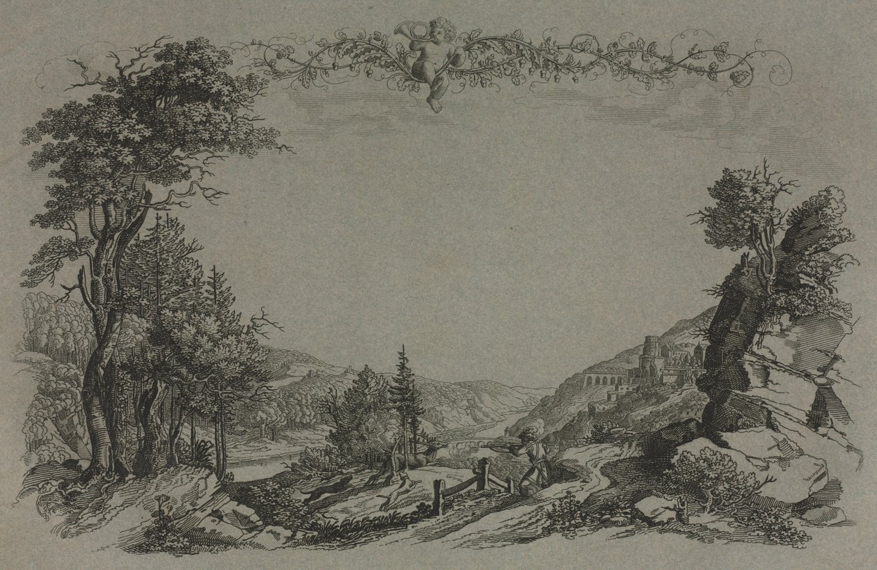 Sei vedute del castello di Heidelberg da Ernst Fries