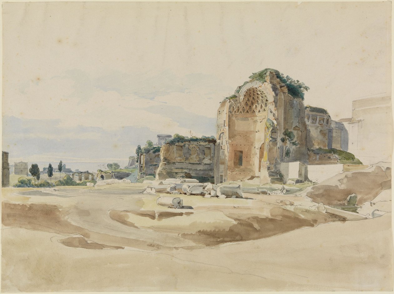 Tempio di Venere e Roma a Roma da Ernst Fries