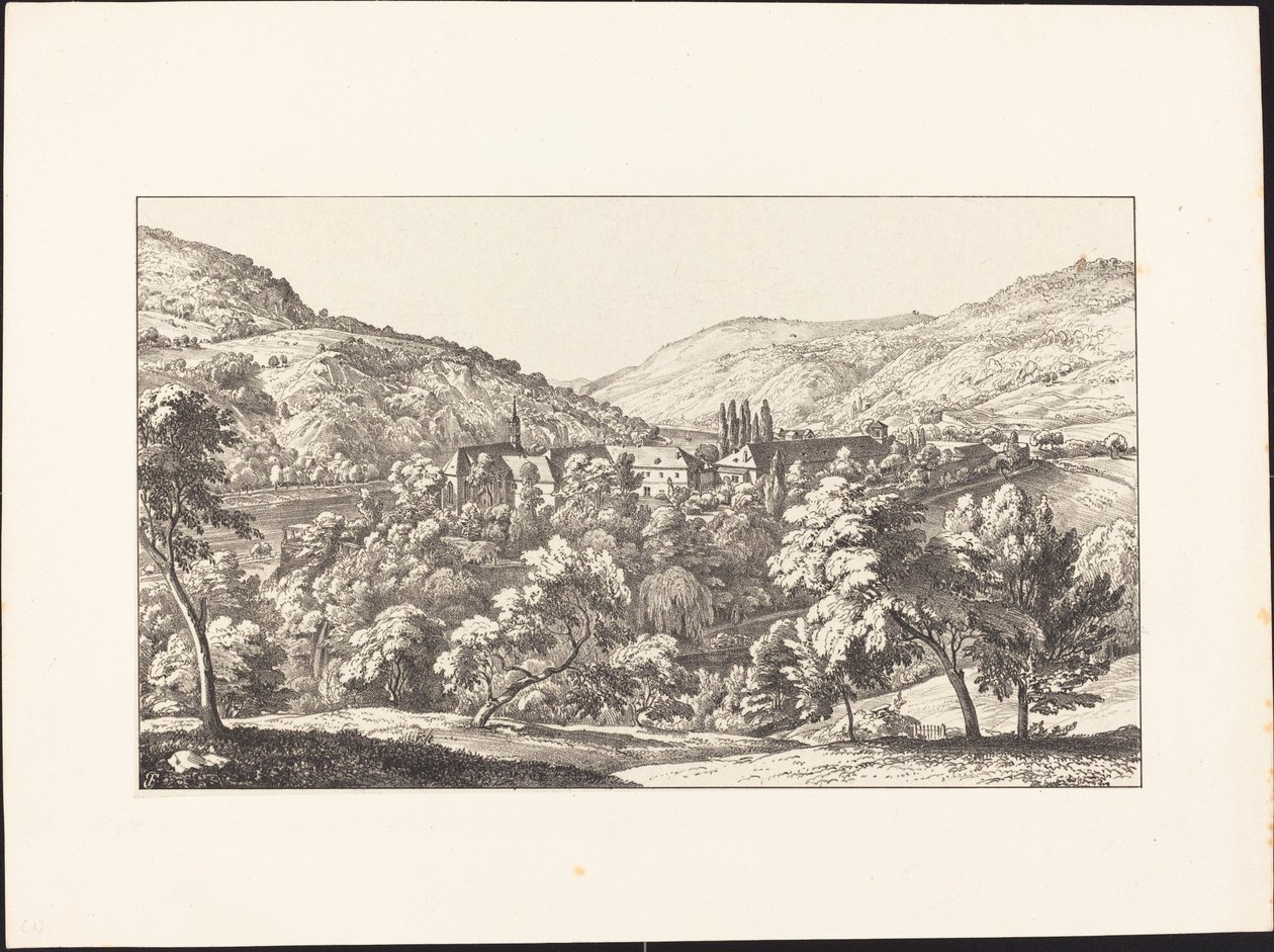 Veduta del Convento di Neuberg dalla vetta da Ernst Fries