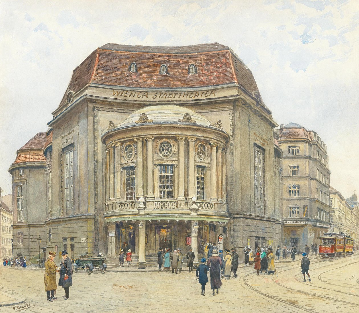 Il Teatro della Città di Vienna, 1924 da Ernst Graner