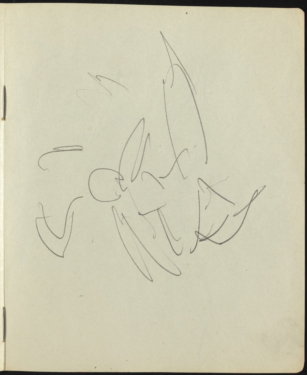 Danzatori e artisti, pagina da un taccuino da Ernst Ludwig Kirchner