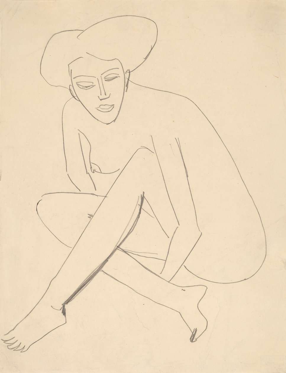 Dodo seduto, 1910 da Ernst Ludwig Kirchner
