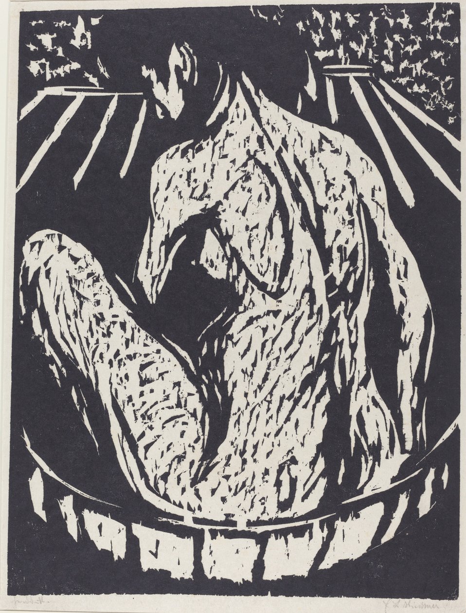 Nudo femminile, 1908 da Ernst Ludwig Kirchner