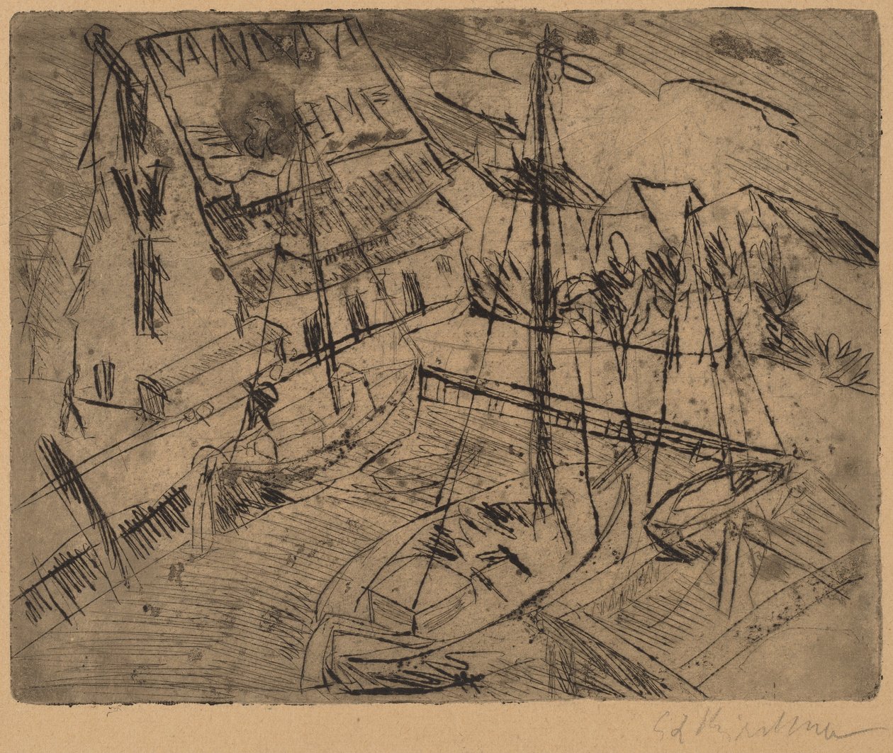Porto a Burgstaaken da Ernst Ludwig Kirchner